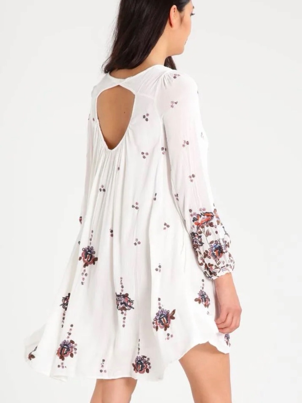 Free People Embroidered Mini Dress Size L - Picture 4 of 11